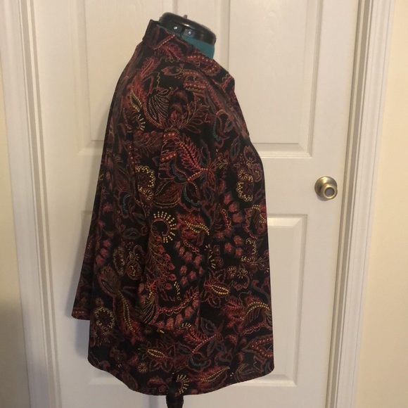 Catherines Multicolored Floral Paisley Blouse Size 2XWP, 22/24WP - Picture 4 of 8